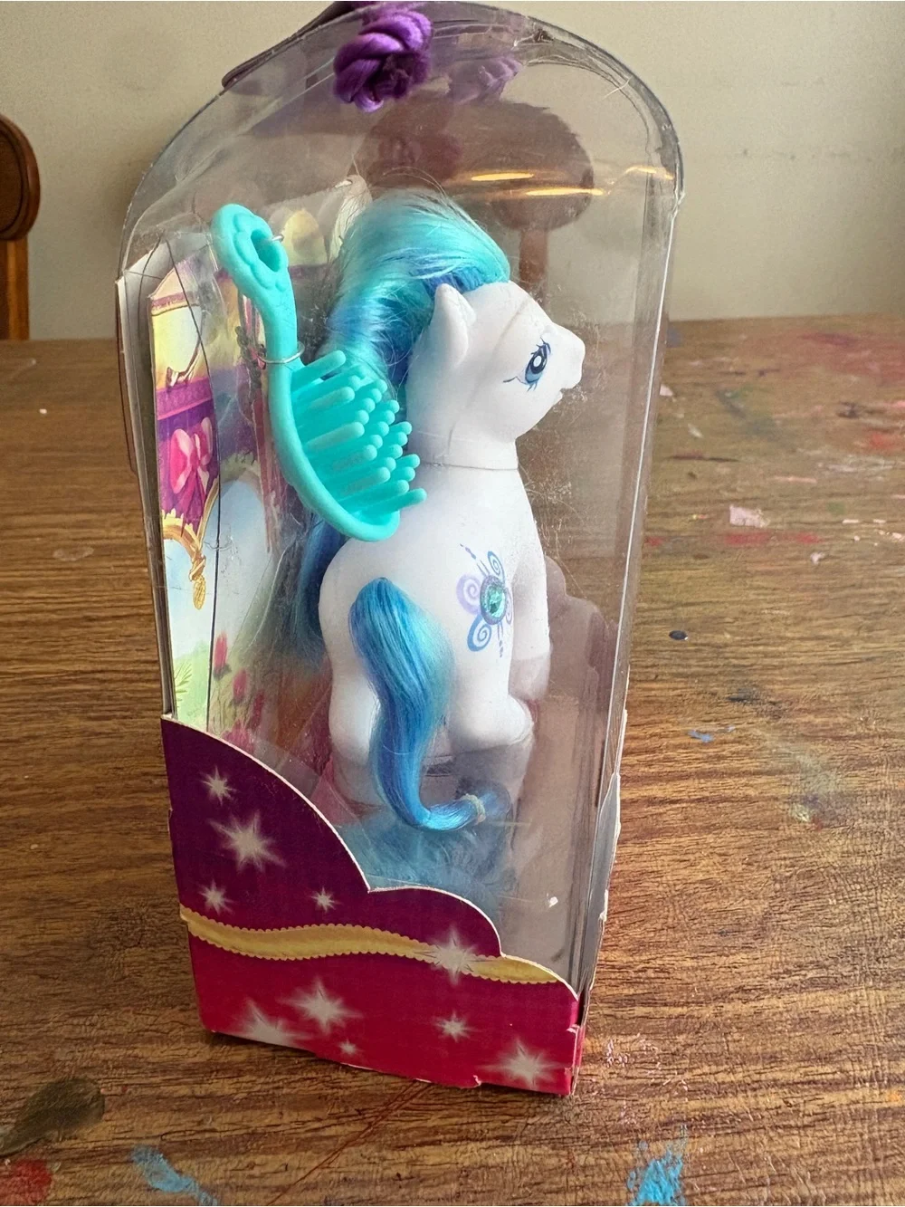 2003 My Little Pony Peri Winkle Friendship Ball Jewel Pony G3